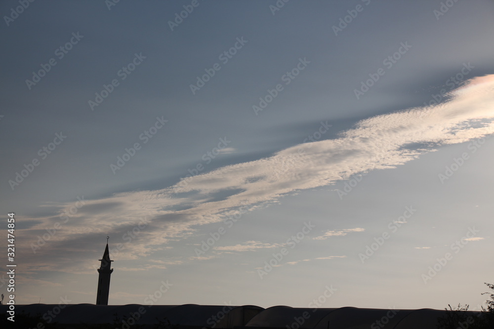 Mosque and sky