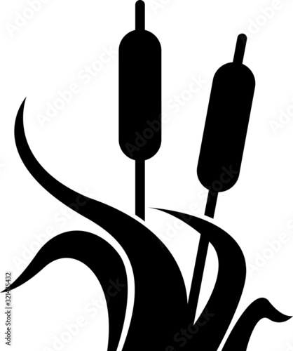 Wetlands icon, vector illustration