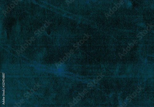 Close-up dirty vintage dark blue scratchy metal background