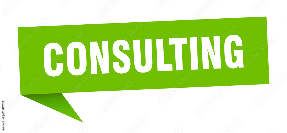 consulting speech bubble. consulting ribbon sign. consulting banner consulting speech bubble. consulting ribbon sign. consulting banner
