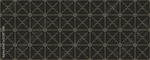 3d material seamless hexagon floor panel pattern background