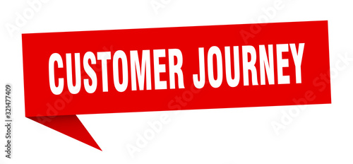 customer journey speech bubble. customer journey ribbon sign. customer journey banner