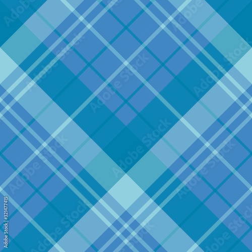 Seamless pattern in amazing dark blue colors for plaid, fabric, textile, clothes, tablecloth and other things. Vector image. 2