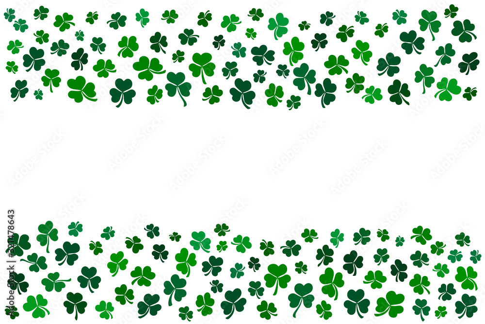 Green clover background Green clover background