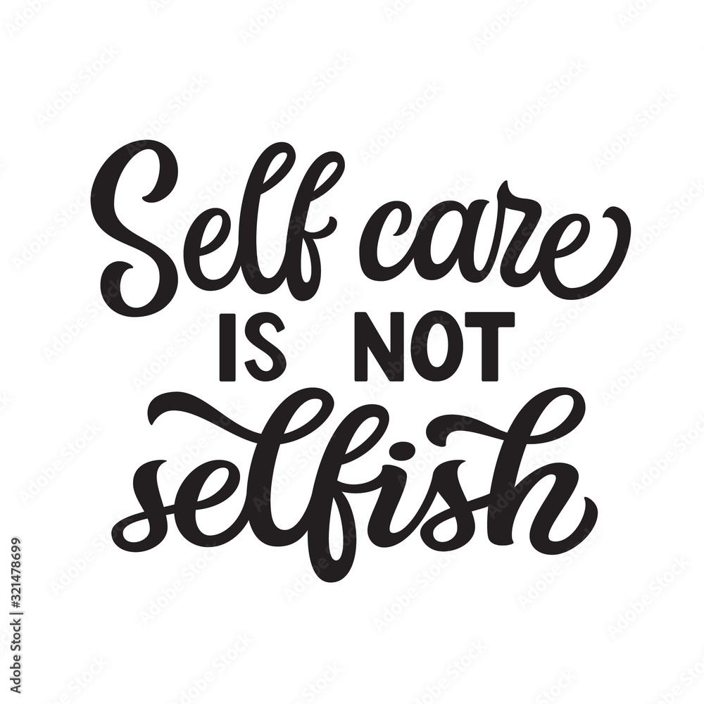 Self care lettering