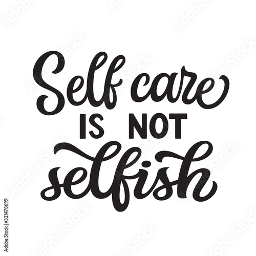 Self care lettering