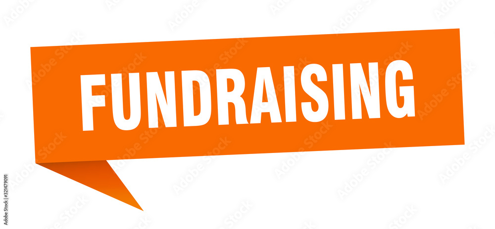 fundraising speech bubble. fundraising ribbon sign. fundraising banner fundraising speech bubble. fundraising ribbon sign. fundraising banner