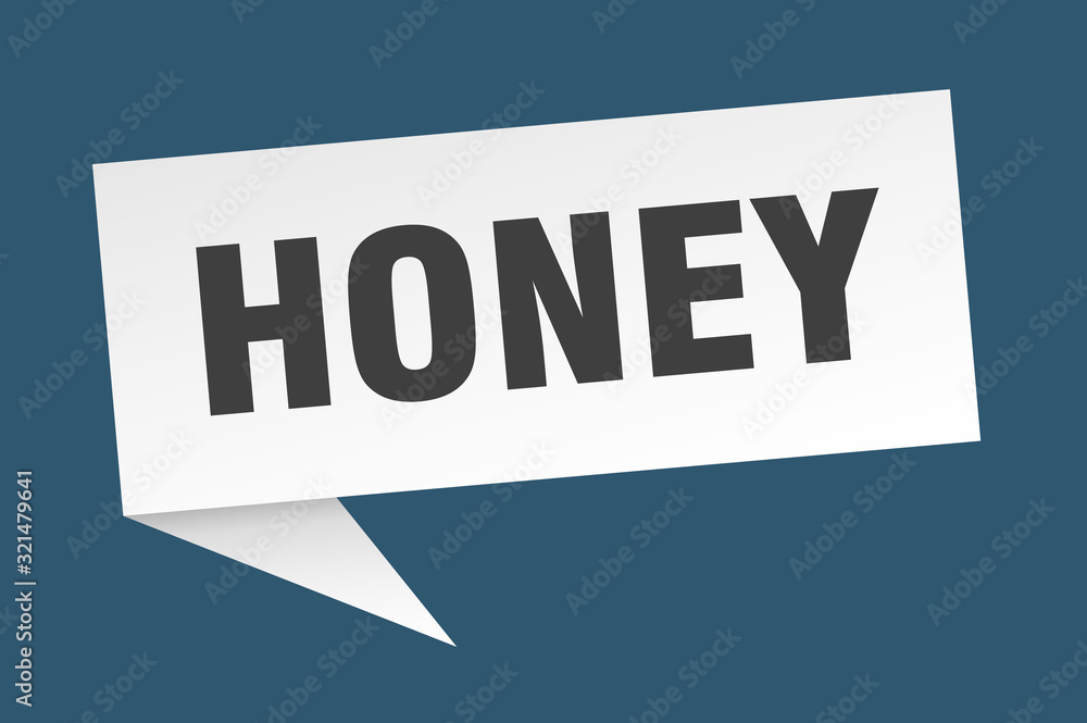 honey speech bubble. honey ribbon sign. honey banner honey speech bubble. honey ribbon sign. honey banner