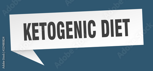 ketogenic diet speech bubble. ketogenic diet ribbon sign. ketogenic diet banner