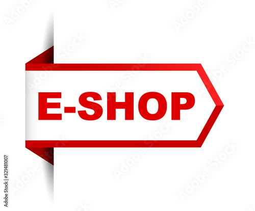red vector banner eshop