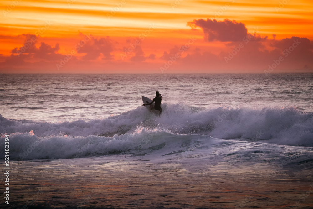 Fototapeta premium Surfer at Llandudno, Cape Town