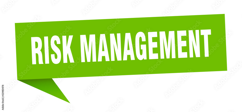 risk management speech bubble. risk management ribbon sign. risk management banner