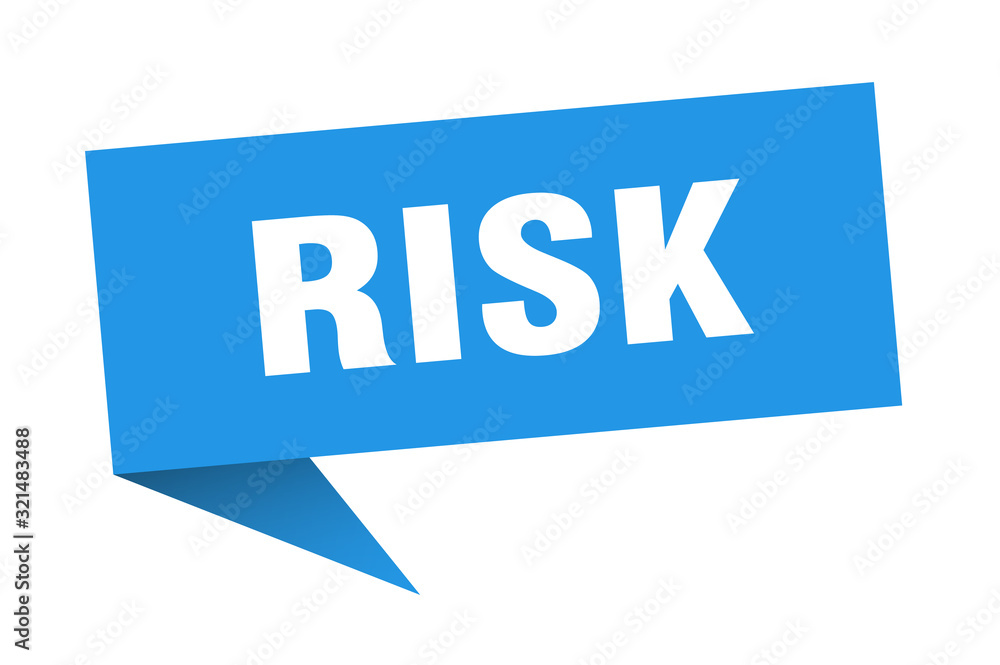 risk speech bubble. risk ribbon sign. risk banner risk speech bubble. risk ribbon sign. risk banner