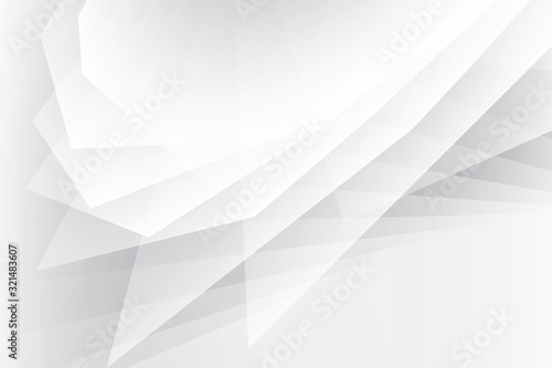 Abstract geometric white and gray color background. Vector, illustration.	