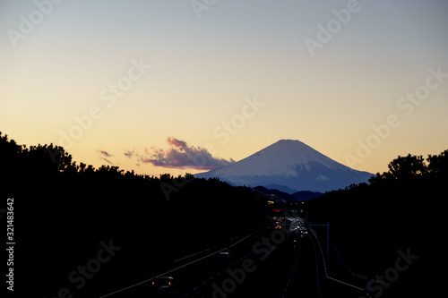 Mt Fuji sunset photo