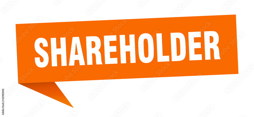 shareholder speech bubble. shareholder ribbon sign. shareholder banner shareholder speech bubble. shareholder ribbon sign. shareholder banner