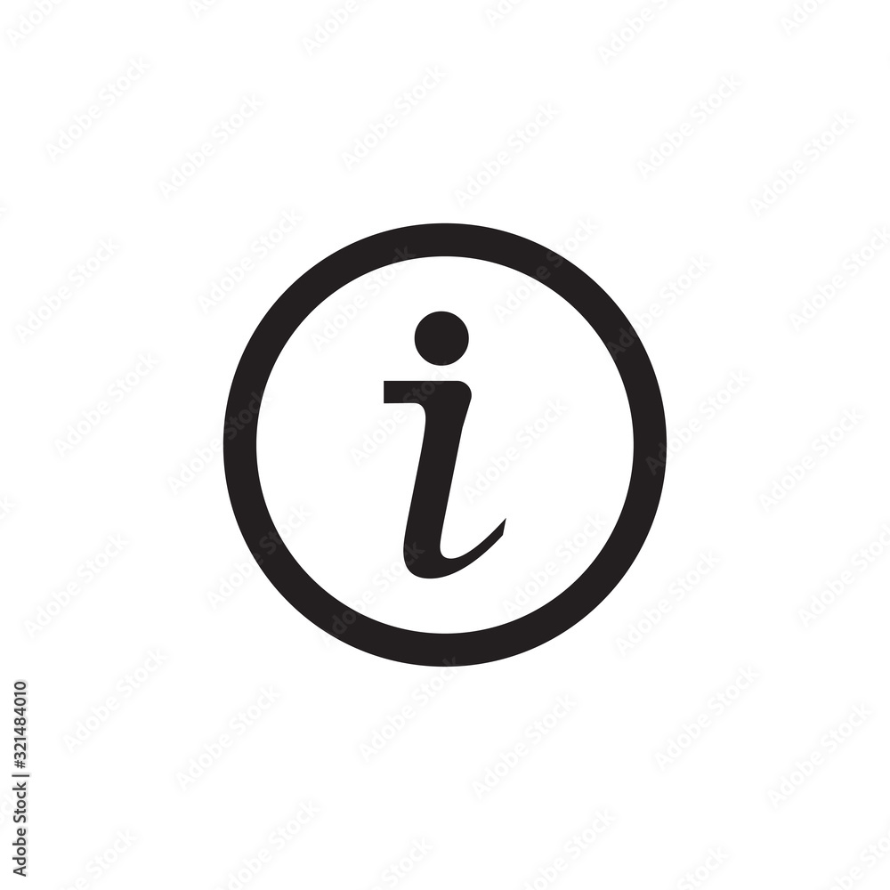 information icon design vector logo template EPS 10 information icon design vector logo template EPS 10