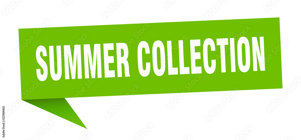 summer collection speech bubble. summer collection ribbon sign. summer collection banner summer collection speech bubble. summer collection ribbon sign. summer collection banner