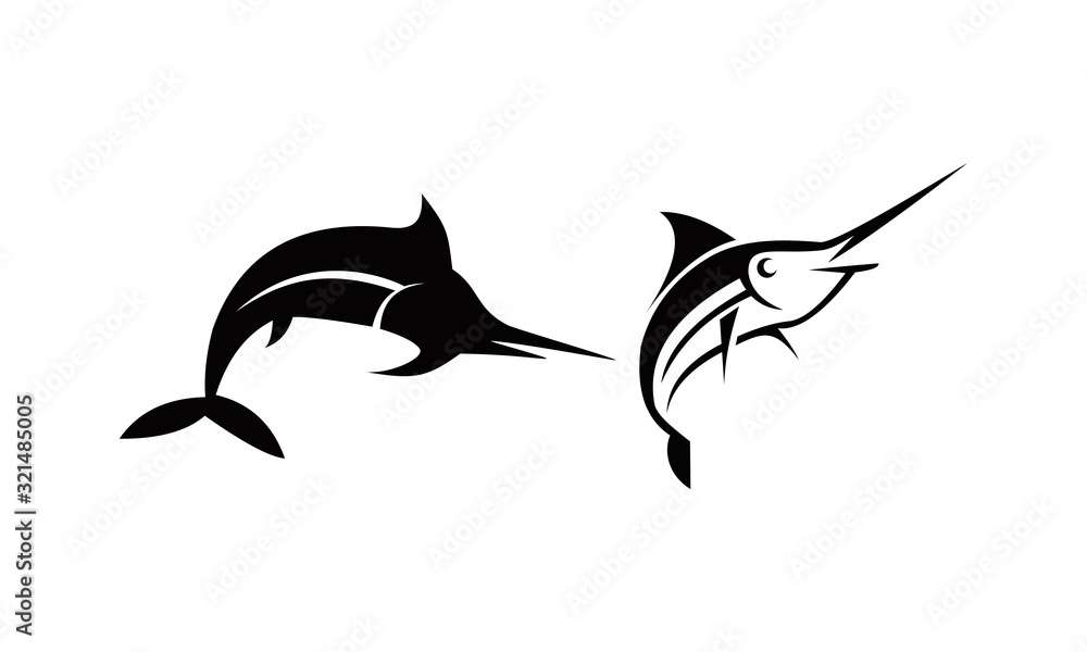 fish silhouette vector logo fish silhouette vector logo