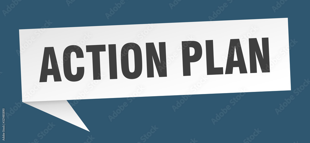 action plan speech bubble. action plan ribbon sign. action plan banner