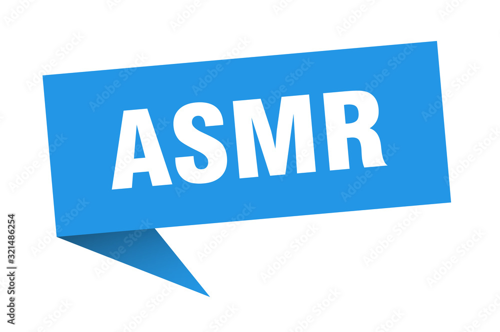 asmr speech bubble. asmr ribbon sign. asmr banner asmr speech bubble. asmr ribbon sign. asmr banner