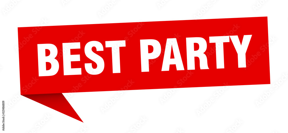 best party speech bubble. best party ribbon sign. best party banner best party speech bubble. best party ribbon sign. best party banner
