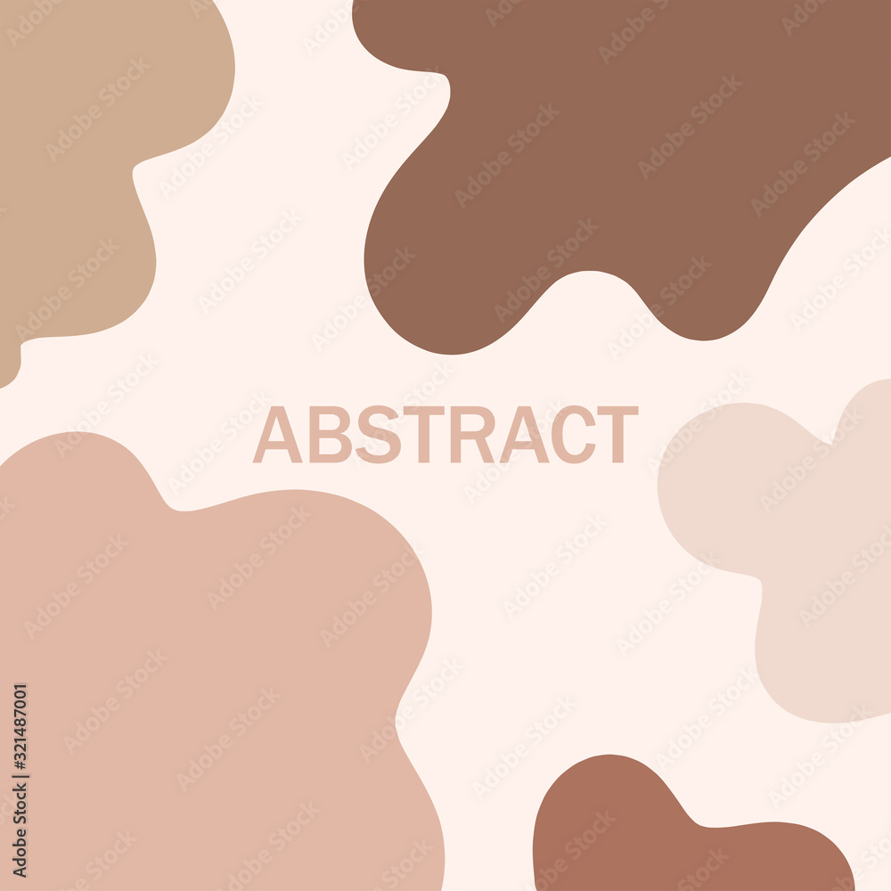 Trendy abstract background or card templates in modern colors, in popular art style