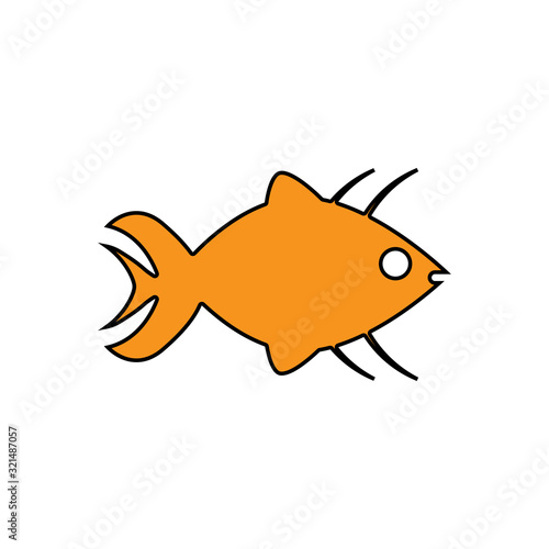 fish icon design vector logo template EPS 10