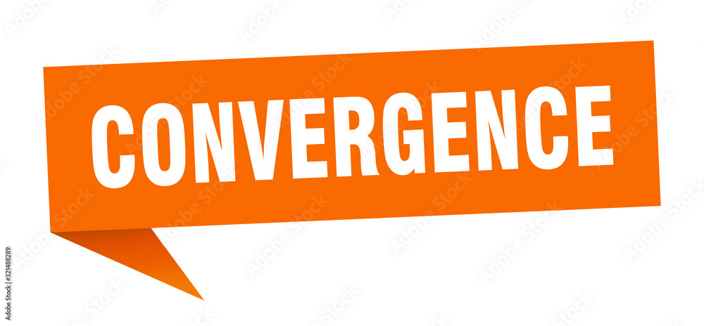 convergence speech bubble. convergence ribbon sign. convergence banner convergence speech bubble. convergence ribbon sign. convergence banner