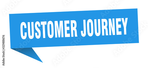 customer journey speech bubble. customer journey ribbon sign. customer journey banner