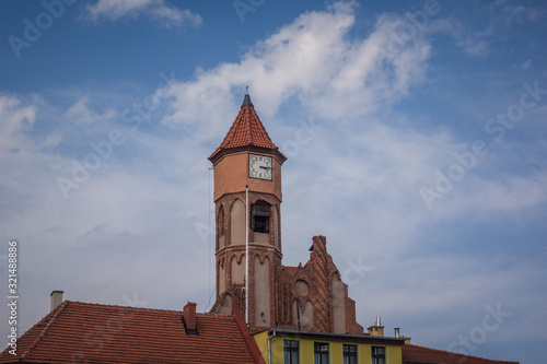 Town hall Tower in Brodnica, Kujawsko-Pomorskie, Poland. photo