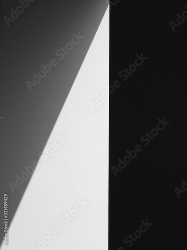 Wallpaper Mural abstract shadow on white wall Torontodigital.ca