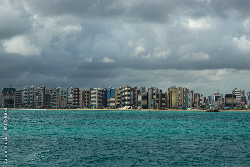 Fototapeta premium Tourism city. The city of Fortaleza, State of Ceara, Brazil, South America. 