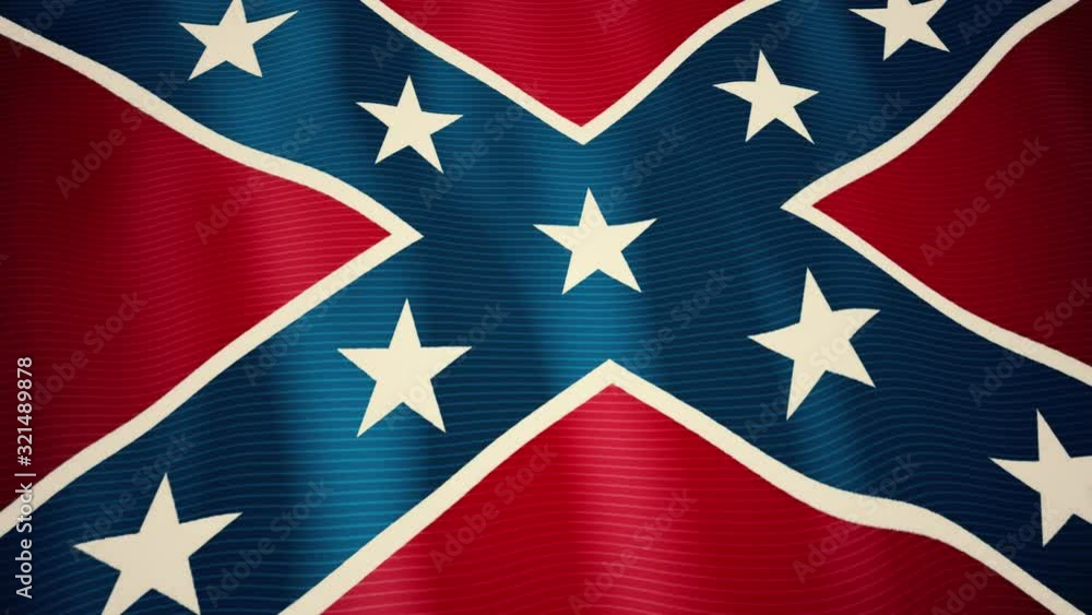 Waving Flag Background - Confederate Waving Flag Background - Confederate