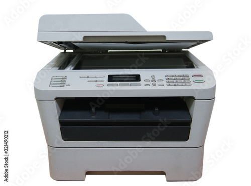 Multifunction Laser Printer isolated on white