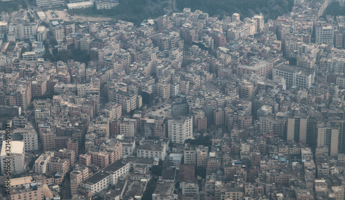 aerial view of city in guangzhou