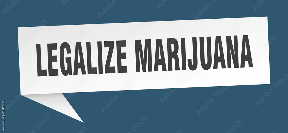 legalize marijuana speech bubble. legalize marijuana ribbon sign. legalize marijuana banner