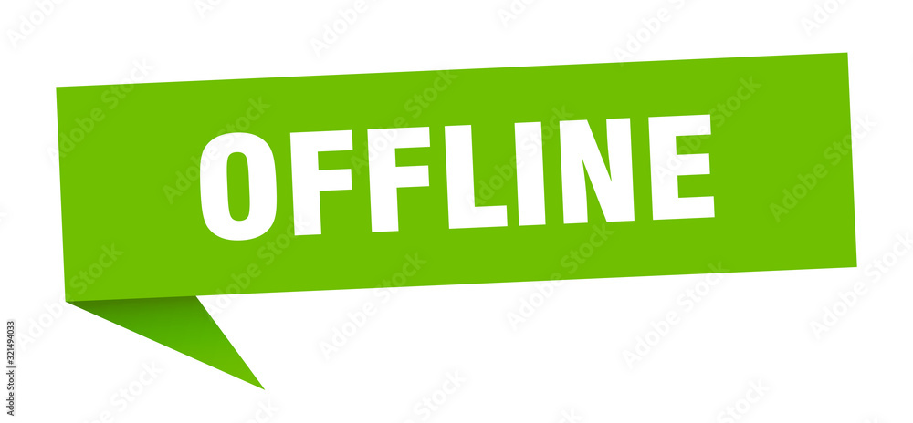 offline speech bubble. offline ribbon sign. offline banner offline speech bubble. offline ribbon sign. offline banner
