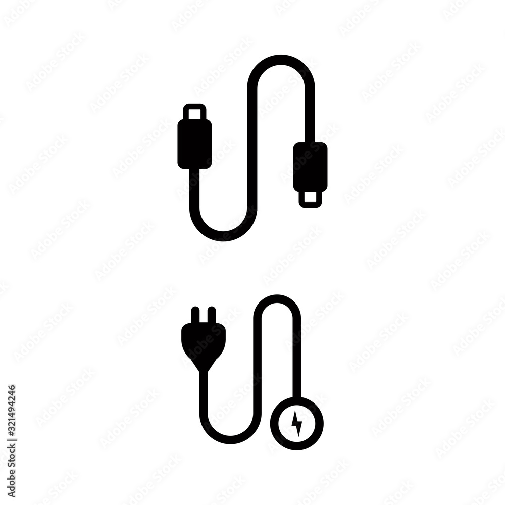 cable icon design vector logo template EPS 10 cable icon design vector logo template EPS 10