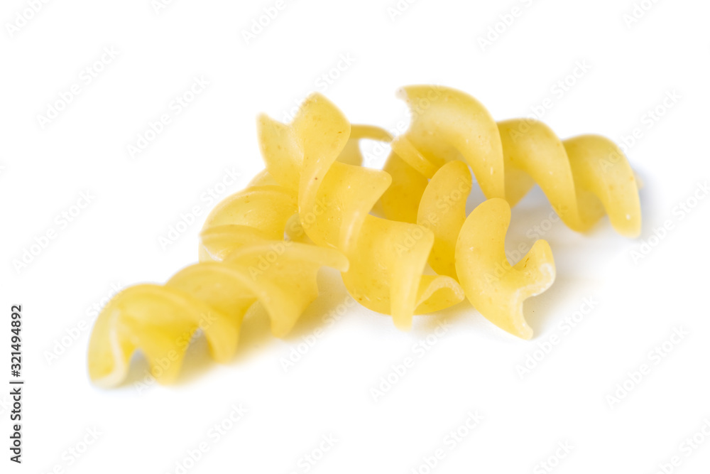Group of macaroni pasta on white background Group of macaroni pasta on white background