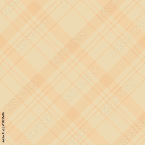 Seamless pattern in amazing beige colors for plaid, fabric, textile, clothes, tablecloth and other things. Vector image. 2
