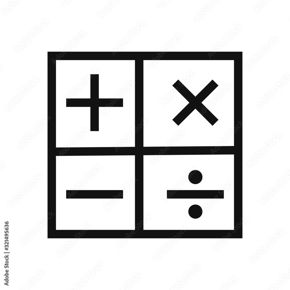 Obraz premium calculator icon design vector logo template EPS 10