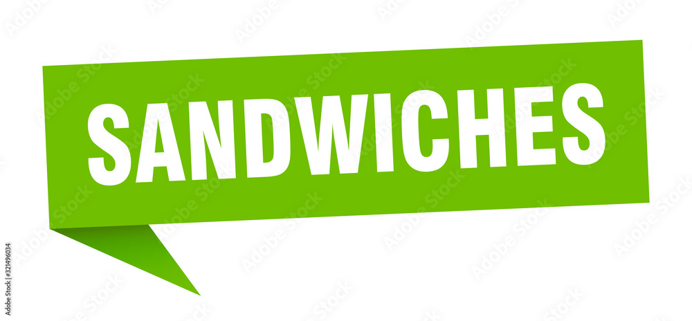 sandwiches speech bubble. sandwiches ribbon sign. sandwiches banner sandwiches speech bubble. sandwiches ribbon sign. sandwiches banner