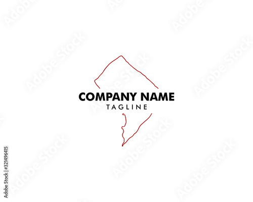 Logo Map of the Washington D.C District