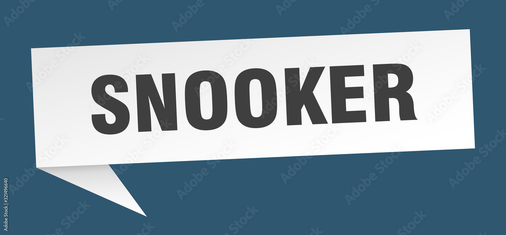 snooker speech bubble. snooker ribbon sign. snooker banner