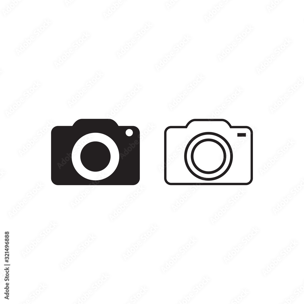camera icon vector design logo template EPS 10 camera icon vector design logo template EPS 10