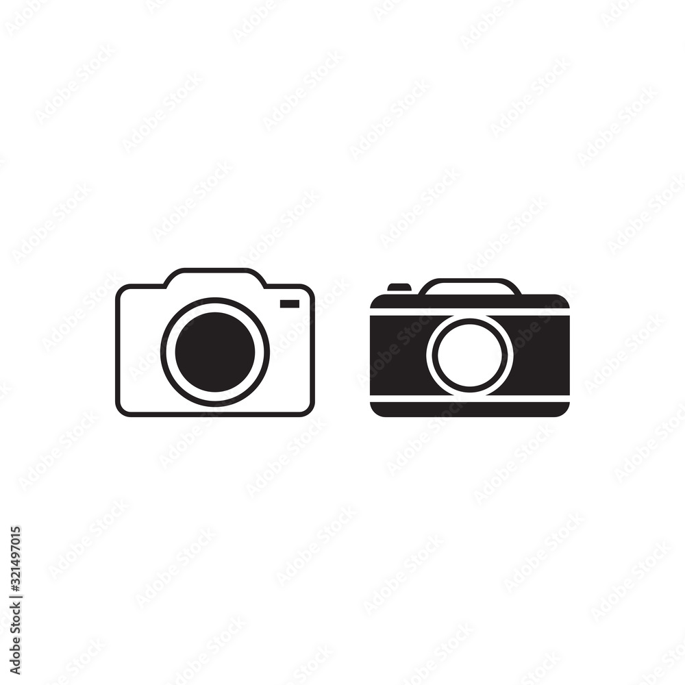 camera icon vector design logo template EPS 10 camera icon vector design logo template EPS 10