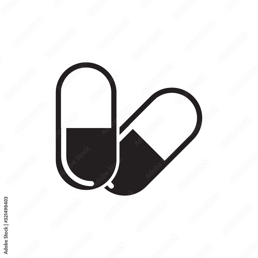 capsule icon vector design logo template EPS 10 capsule icon vector design logo template EPS 10