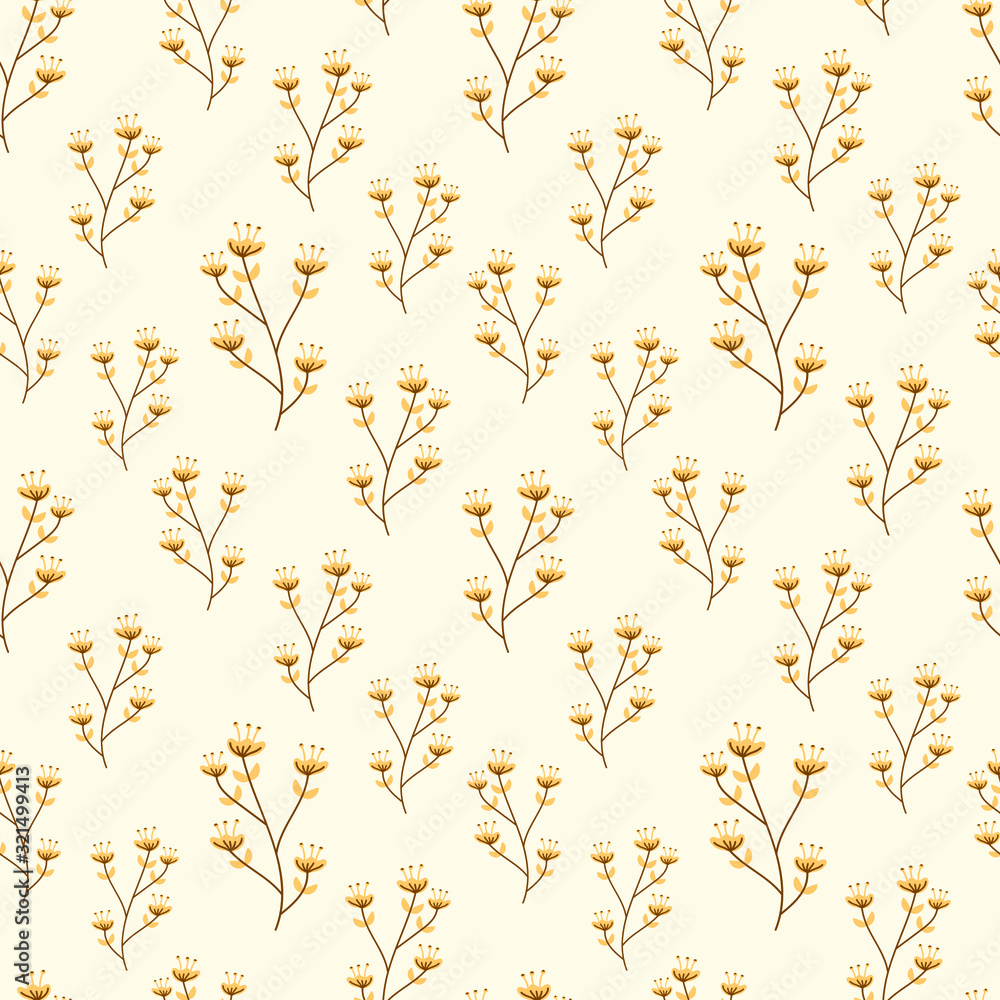 flower wallpaper seamless pattern free vector