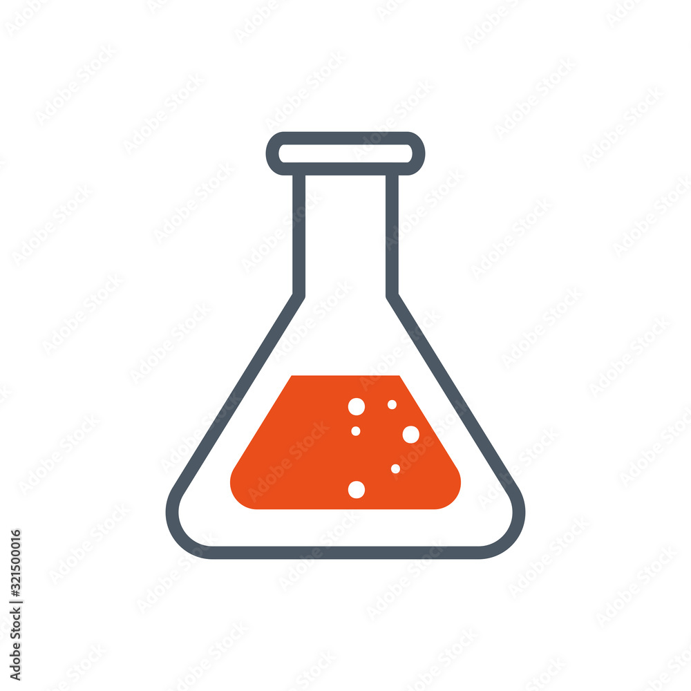 Isolated chemistry flask vector design Isolated chemistry flask vector design
